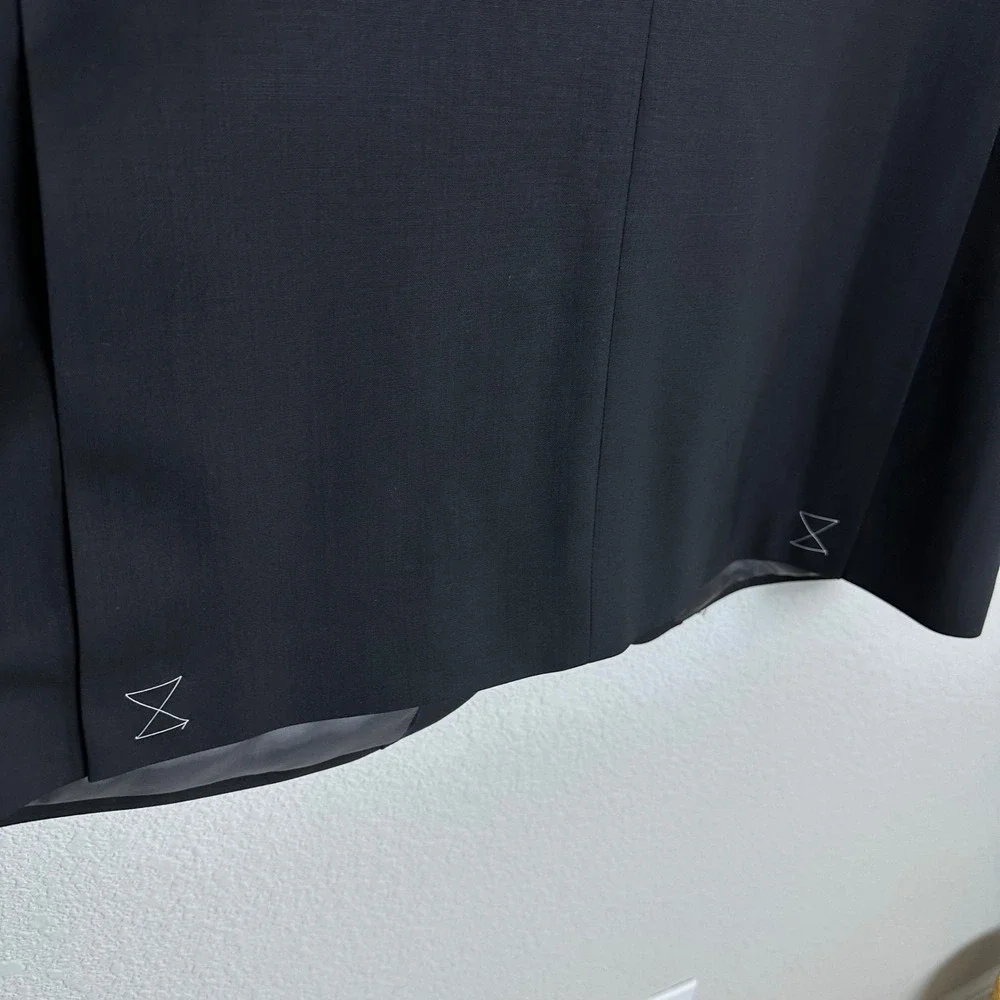 Brooks Brothers Explorer Collection Black Merino‎ Wool Suit Jacket 48 L NEW $789